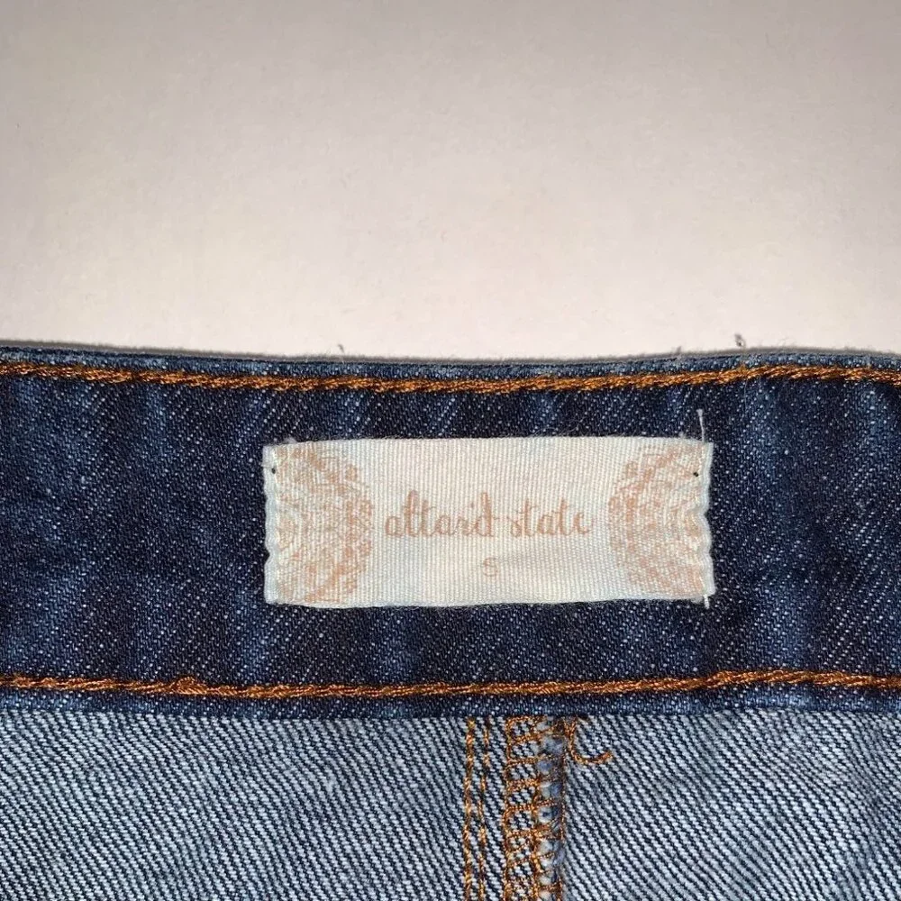 Altar'd State Women's Zip Front Jean Skirt Size Small - Picture 2 of 5